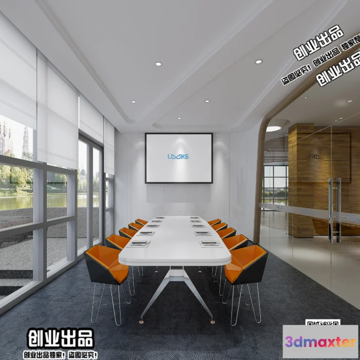 1124172 - 3D OFFICE INTERIOR (VRAY) - MEETING ROOM 3D SCENES - 058