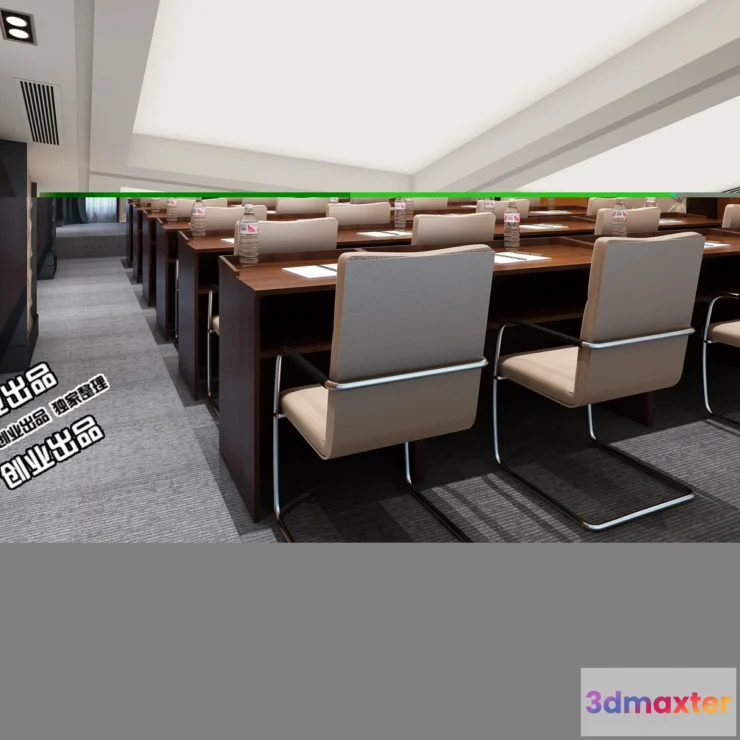 1124176 - 3D OFFICE INTERIOR (VRAY) - MEETING ROOM 3D SCENES - 060
