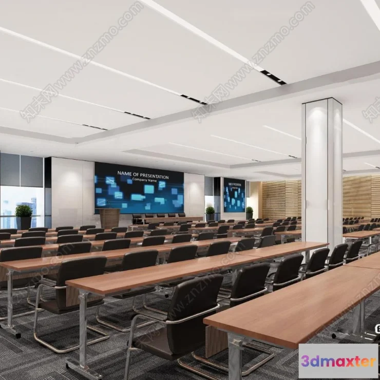 1124184 - 3D OFFICE INTERIOR (VRAY) - MEETING ROOM 3D SCENES - 064