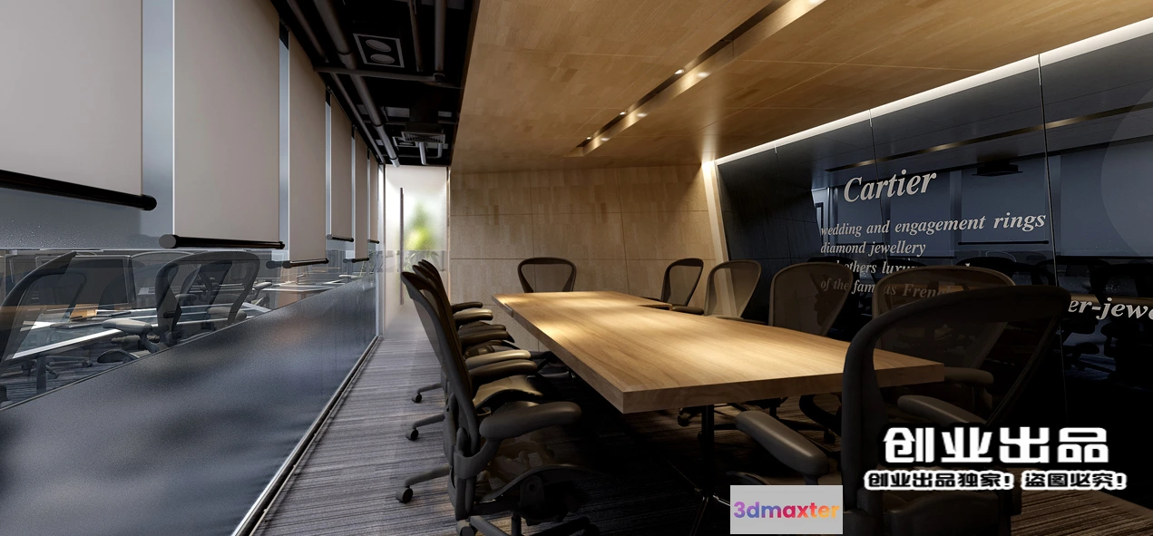 1124198 - 3D OFFICE INTERIOR (VRAY) - MEETING ROOM 3D SCENES - 071