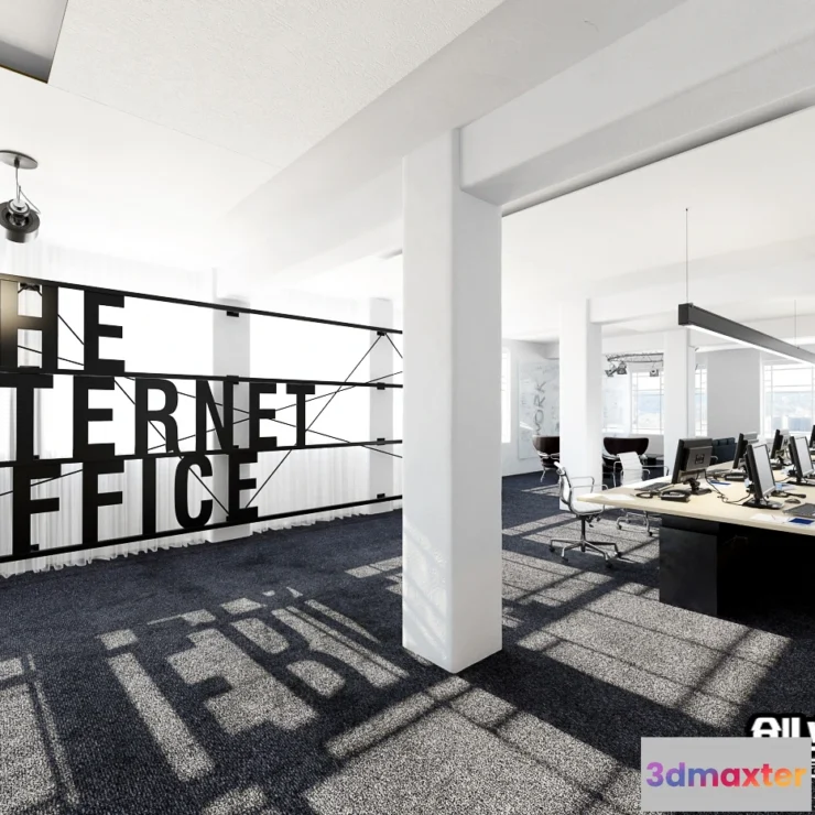 1124200 - 3D OFFICE INTERIOR (VRAY) - MEETING ROOM 3D SCENES - 072