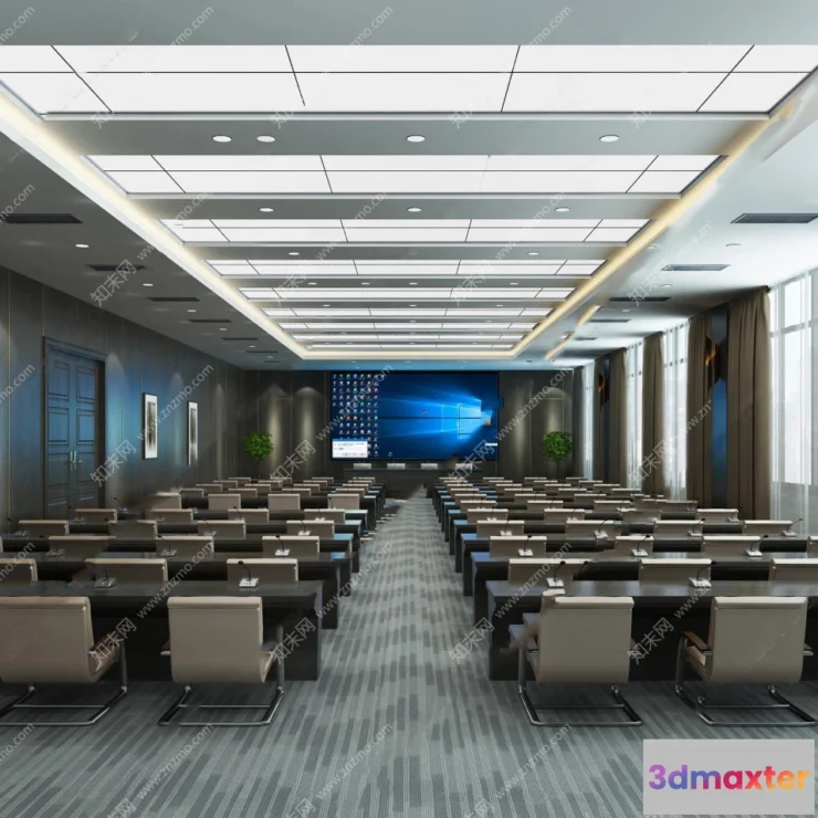 1124210 - 3D OFFICE INTERIOR (VRAY) - MEETING ROOM 3D SCENES - 077