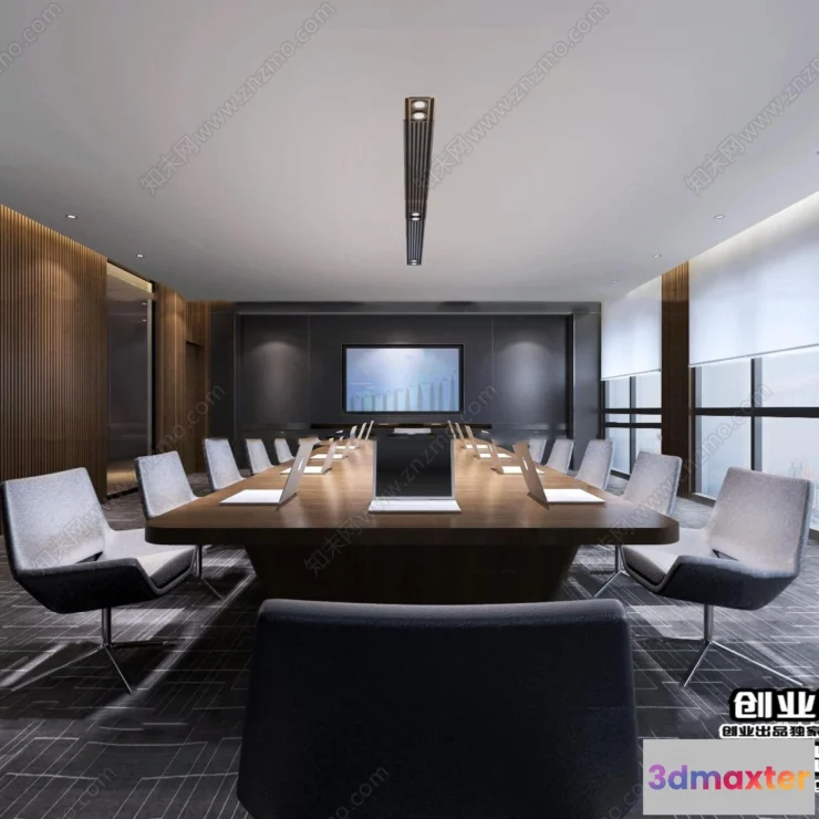 1124216 - 3D OFFICE INTERIOR (VRAY) - MEETING ROOM 3D SCENES - 080