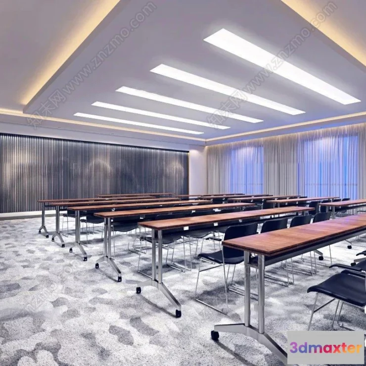 1124234 - 3D OFFICE INTERIOR (VRAY) - MEETING ROOM 3D SCENES - 089