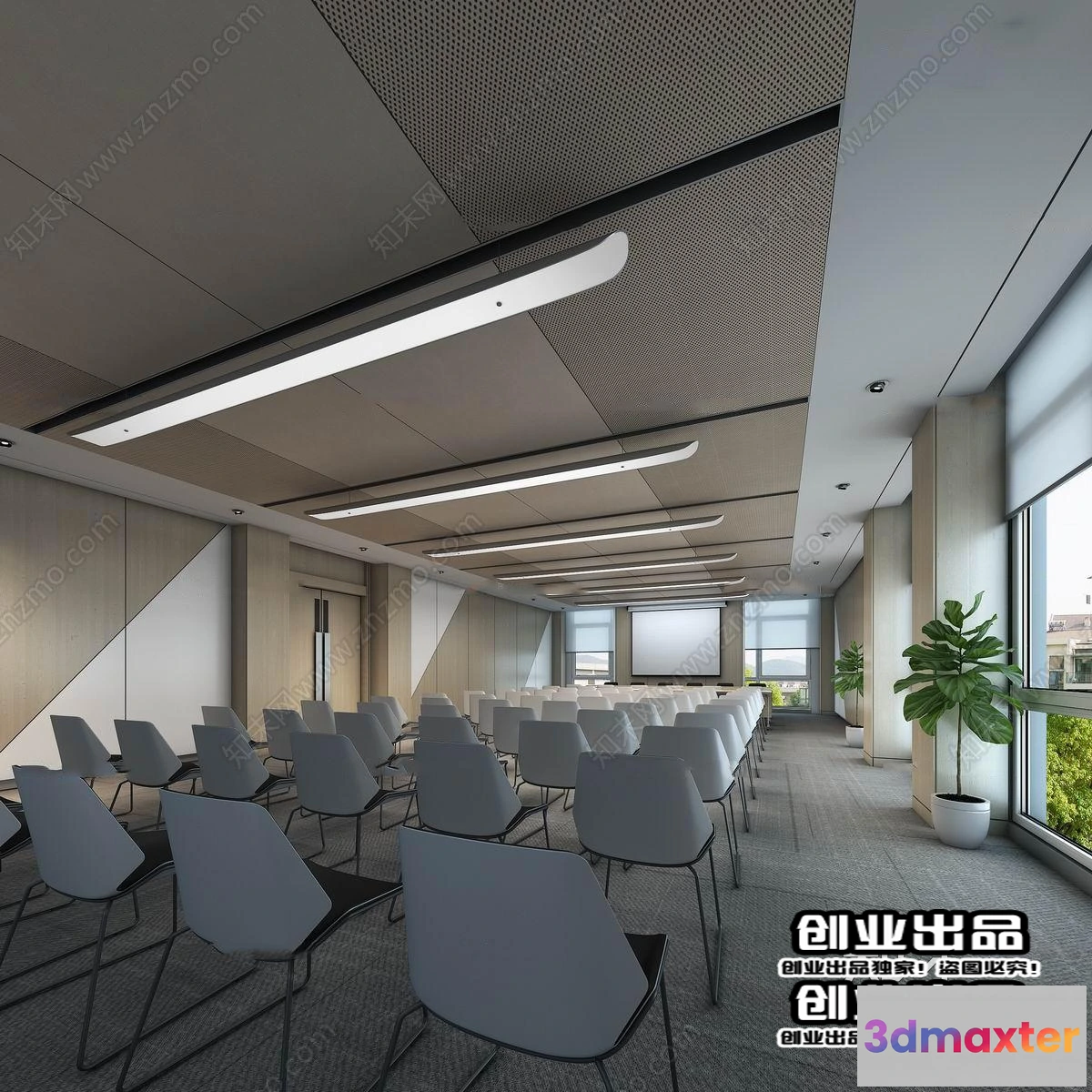 1124246 - 3D OFFICE INTERIOR (VRAY) - MEETING ROOM 3D SCENES - 095