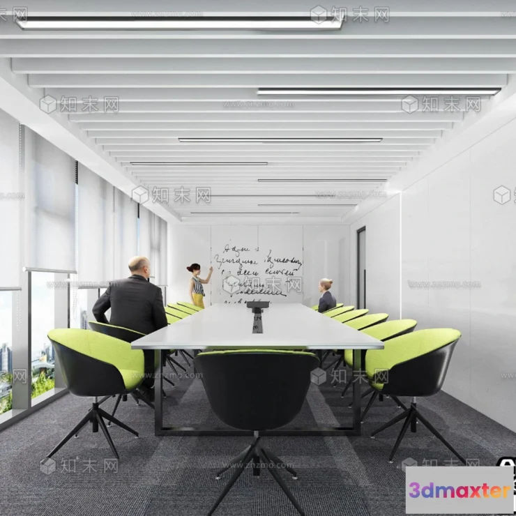 1124258 - 3D OFFICE INTERIOR (VRAY) - MEETING ROOM 3D SCENES - 101