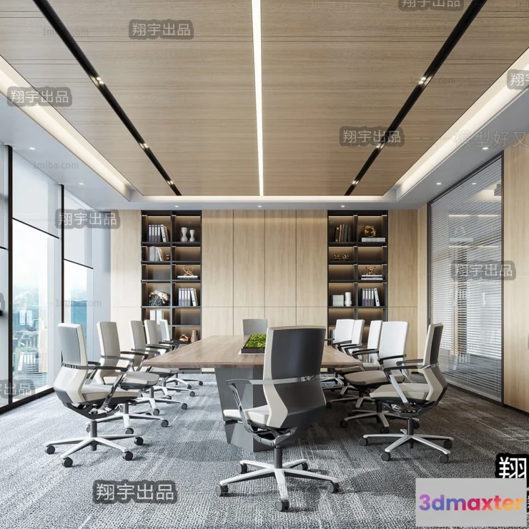 1124272 - 3D OFFICE INTERIOR (VRAY) - MEETING ROOM 3D SCENES - 108