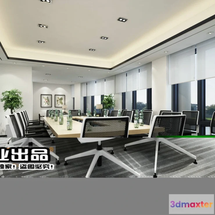 1124376 - 3D OFFICE INTERIOR (VRAY) - MEETING ROOM 3D SCENES - 160