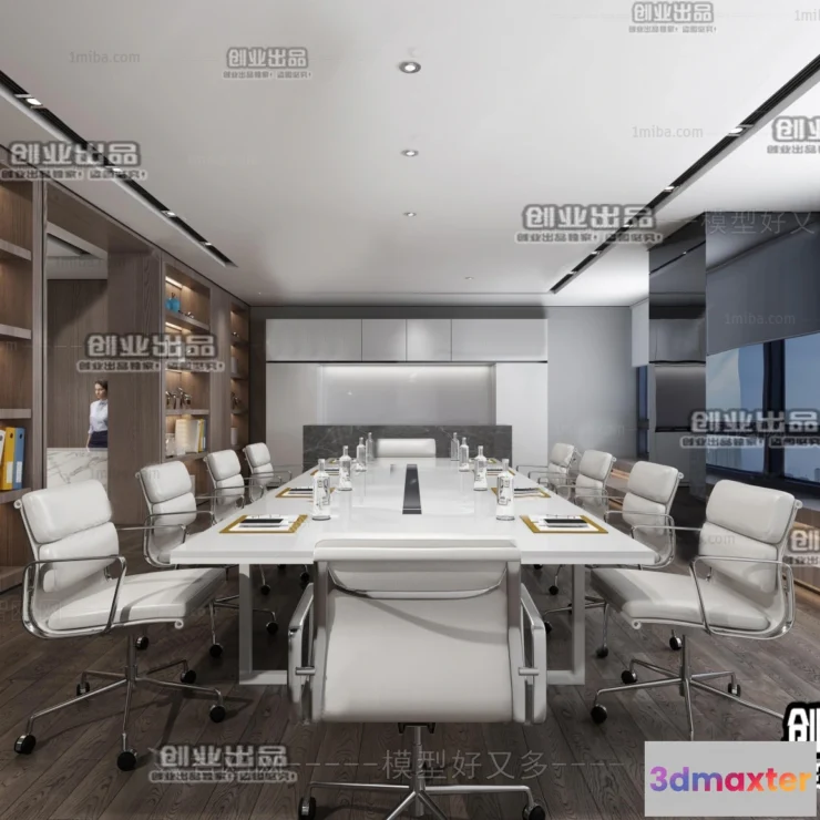 1124384 - 3D OFFICE INTERIOR (VRAY) - MEETING ROOM 3D SCENES - 164