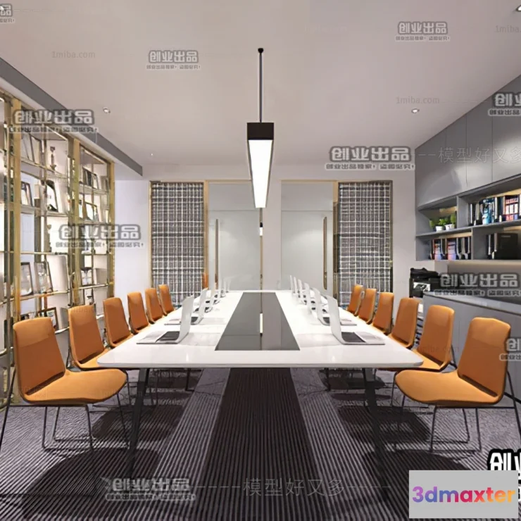 1124388 - 3D OFFICE INTERIOR (VRAY) - MEETING ROOM 3D SCENES - 166