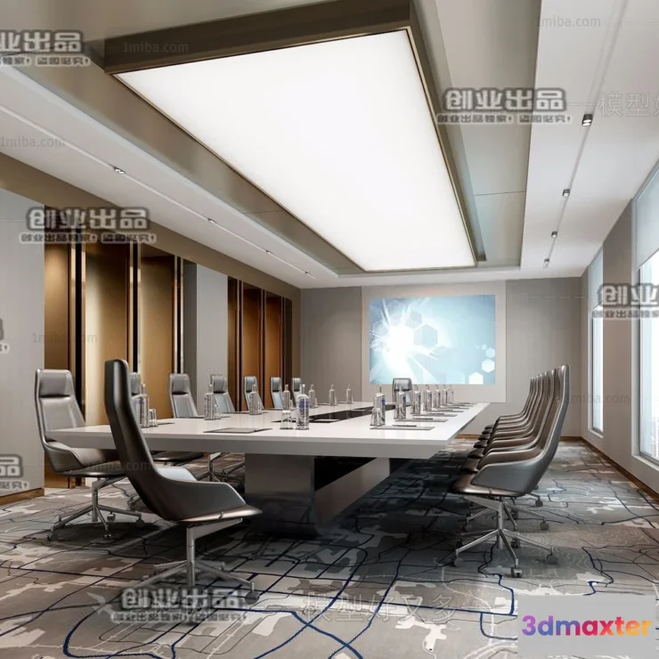 1124394 - 3D OFFICE INTERIOR (VRAY) - MEETING ROOM 3D SCENES - 169