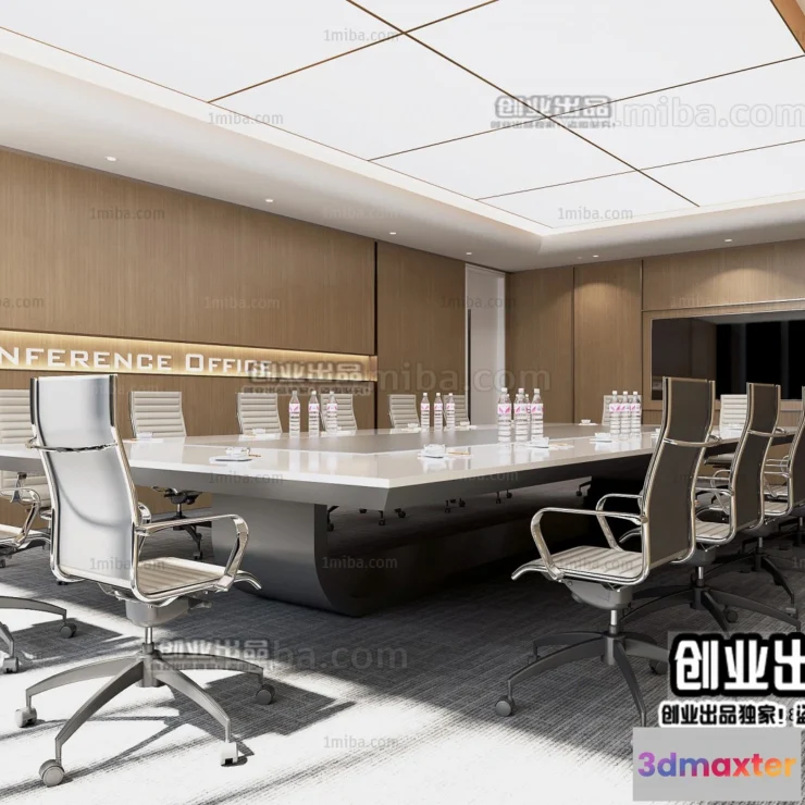 1124406 - 3D OFFICE INTERIOR (VRAY) - MEETING ROOM 3D SCENES - 175