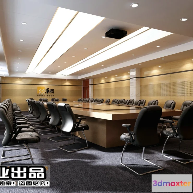 1124426 - 3D OFFICE INTERIOR (VRAY) - MEETING ROOM 3D SCENES - 185