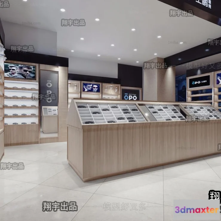 1124440 - 3D RETAILS INTERIOR (VRAY) - GLASSES 3D SCENES - 007