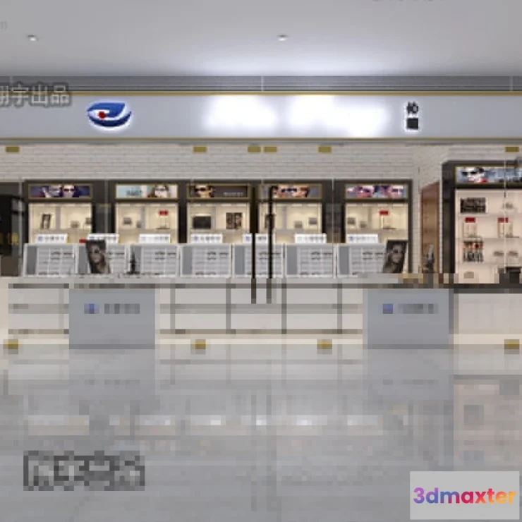 1124444 - 3D RETAILS INTERIOR (VRAY) - GLASSES 3D SCENES - 009