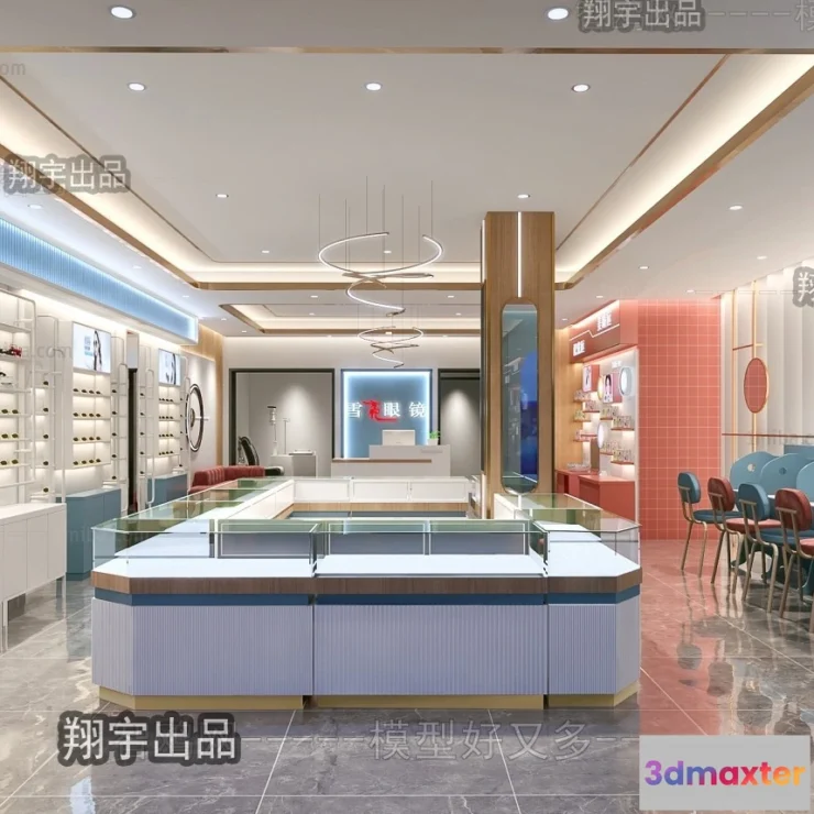 1124456 - 3D RETAILS INTERIOR (VRAY) - GLASSES 3D SCENES - 015