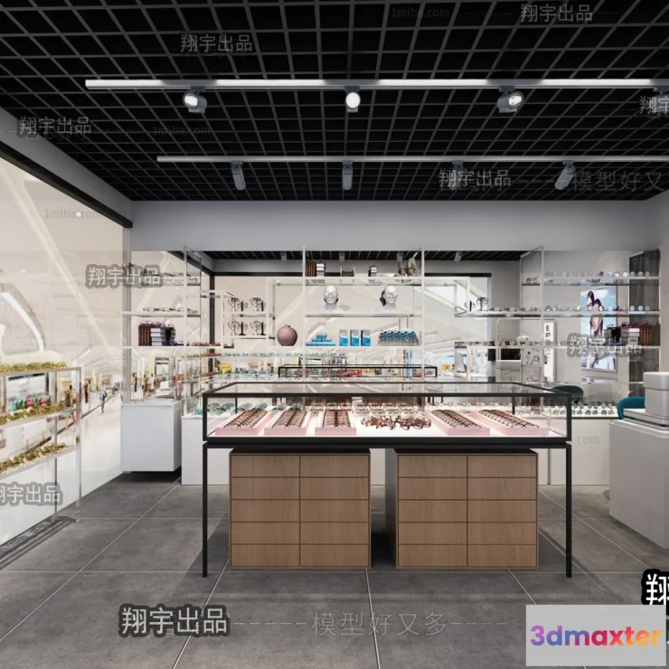 1124458 - 3D RETAILS INTERIOR (VRAY) - GLASSES 3D SCENES - 016