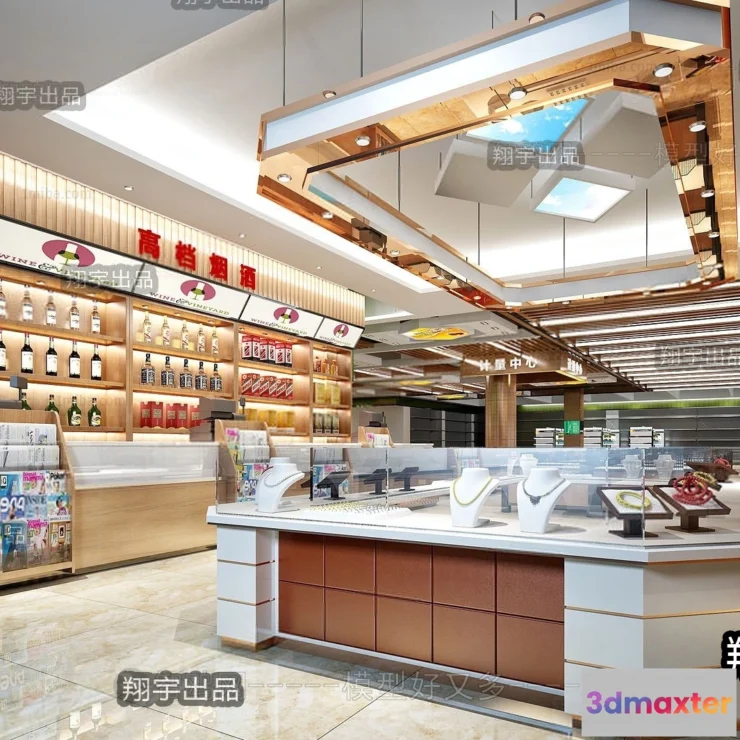 1124464 - 3D RETAILS INTERIOR (VRAY) - JEWELRY 3D SCENES - 003