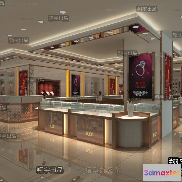 1124498 - 3D RETAILS INTERIOR (VRAY) - JEWELRY 3D SCENES - 020