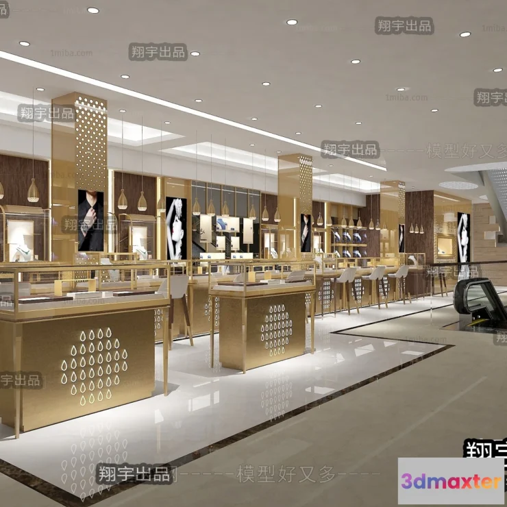 1124502 - 3D RETAILS INTERIOR (VRAY) - JEWELRY 3D SCENES - 022