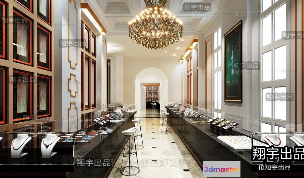 1124514 - 3D RETAILS INTERIOR (VRAY) - JEWELRY 3D SCENES - 028