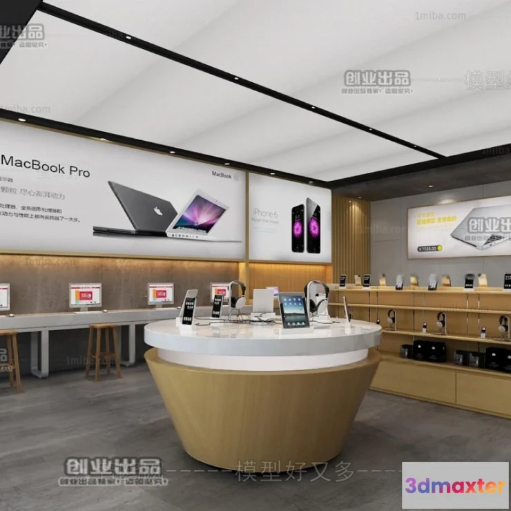 1124534 - 3D RETAILS INTERIOR (VRAY) - MOBILE 3D SCENES - 009