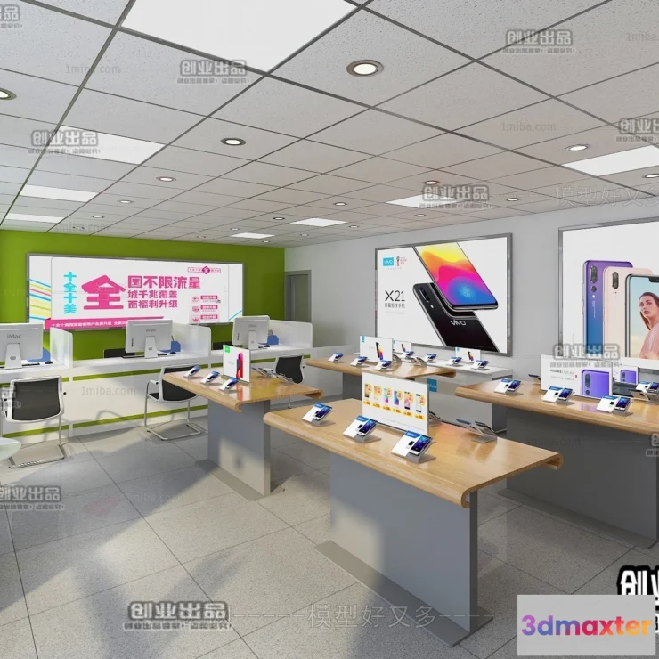 1124536 - 3D RETAILS INTERIOR (VRAY) - MOBILE 3D SCENES - 010