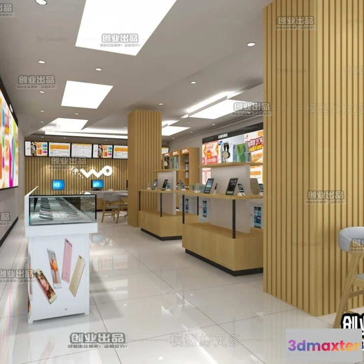 1124544 - 3D RETAILS INTERIOR (VRAY) - MOBILE 3D SCENES - 014