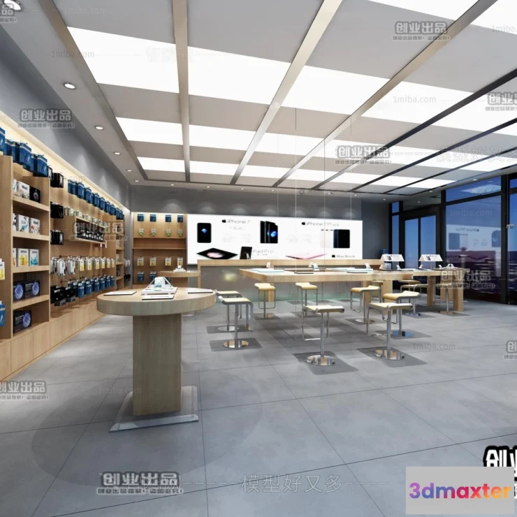 1124546 - 3D RETAILS INTERIOR (VRAY) - MOBILE 3D SCENES - 015