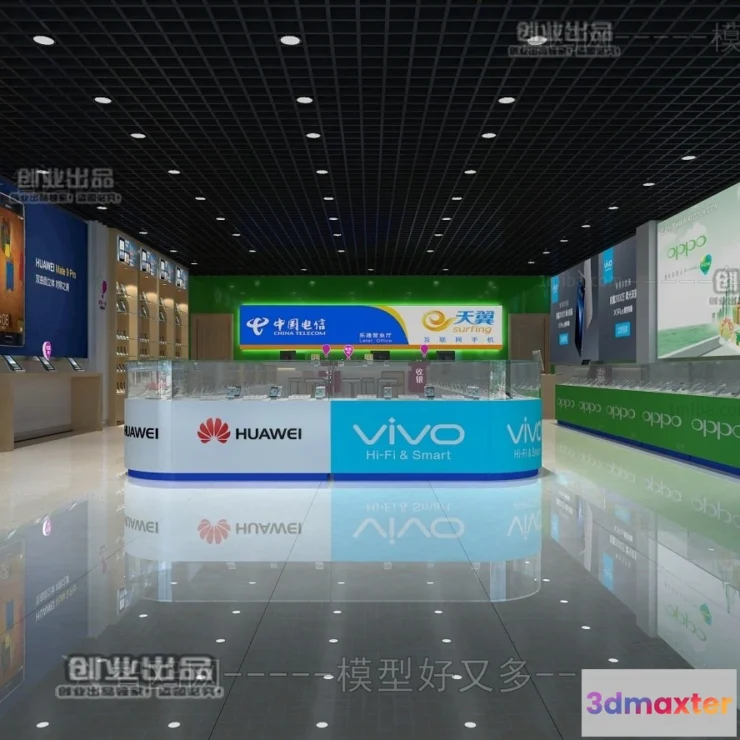 1124554 - 3D RETAILS INTERIOR (VRAY) - MOBILE 3D SCENES - 019