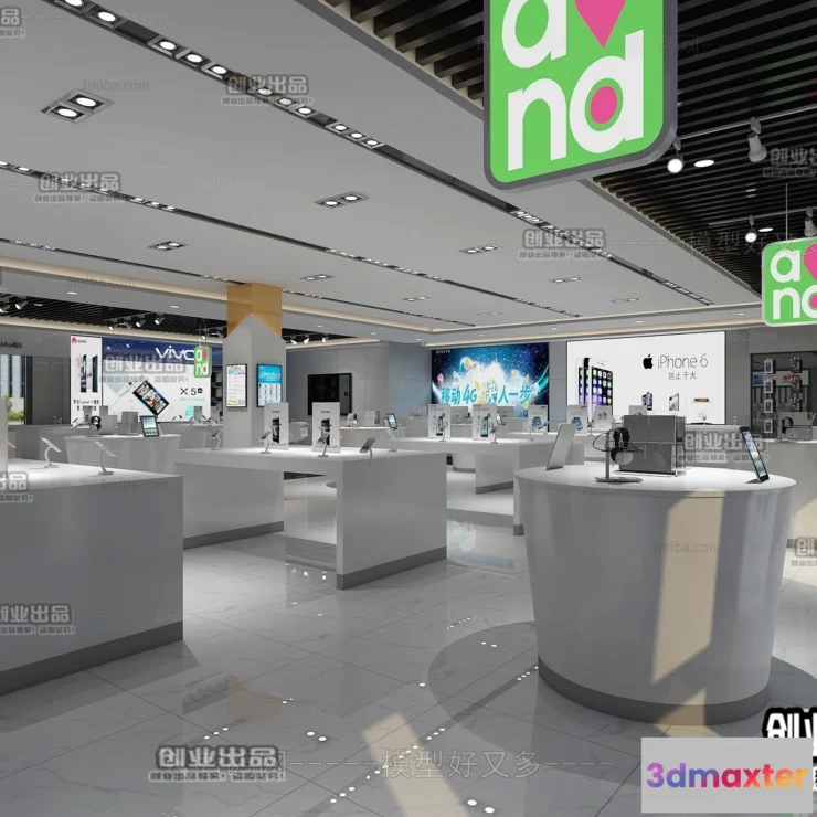 1124566 - 3D RETAILS INTERIOR (VRAY) - MOBILE 3D SCENES - 025