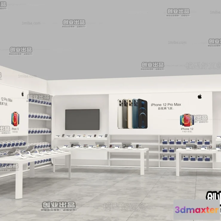 1124586 - 3D RETAILS INTERIOR (VRAY) - MOBILE 3D SCENES - 035