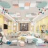 1124604 - 3D SCHOOL INTERIOR (VRAY) - KINDERGARTEN 3D SCENES - 002