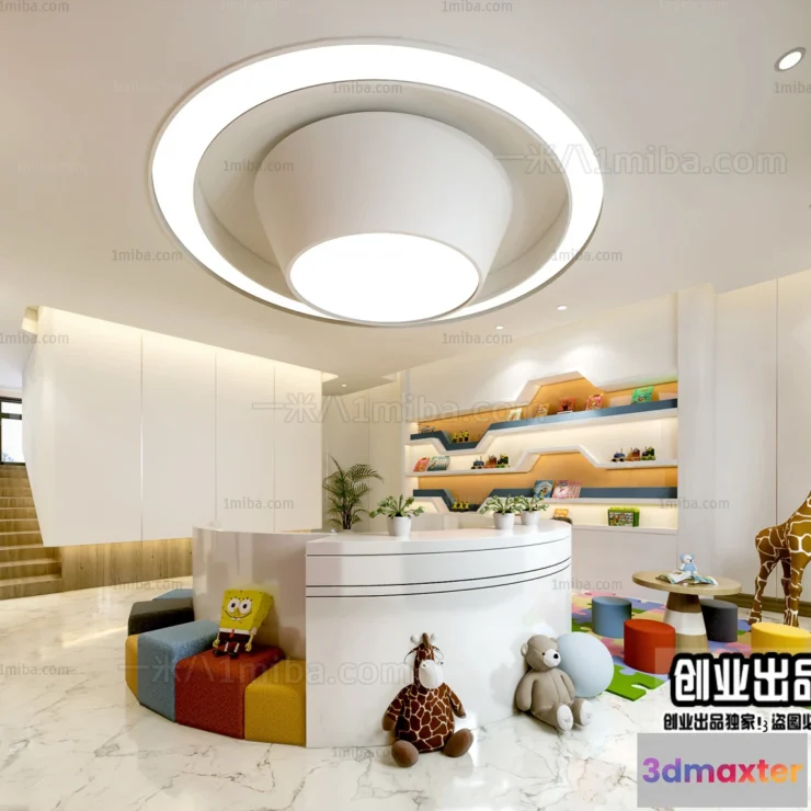 1124624 - 3D SCHOOL INTERIOR (VRAY) - KINDERGARTEN 3D SCENES - 012