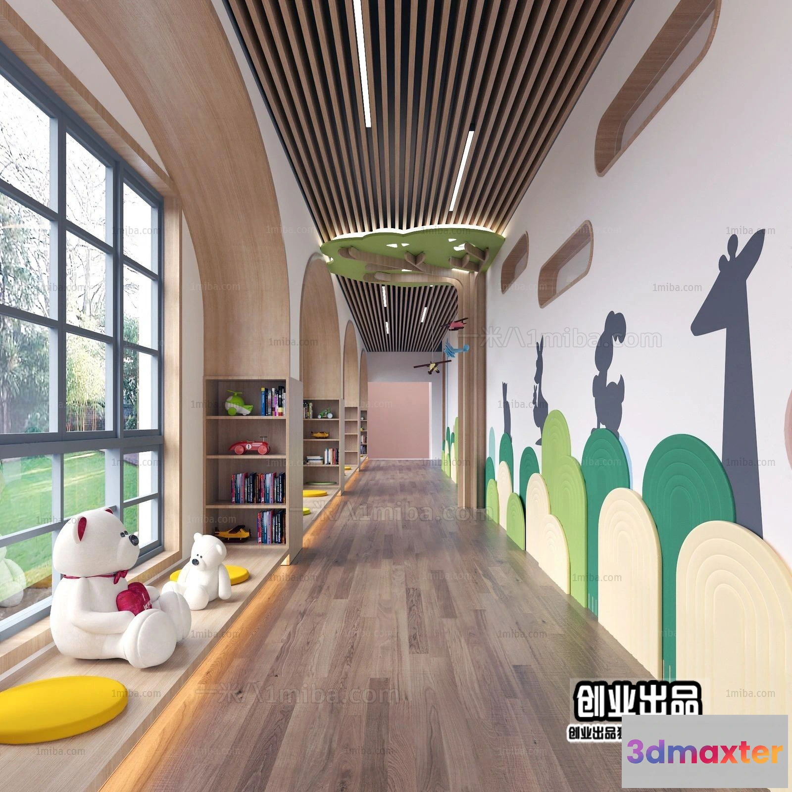 1124632 - 3D SCHOOL INTERIOR (VRAY) - KINDERGARTEN 3D SCENES - 016