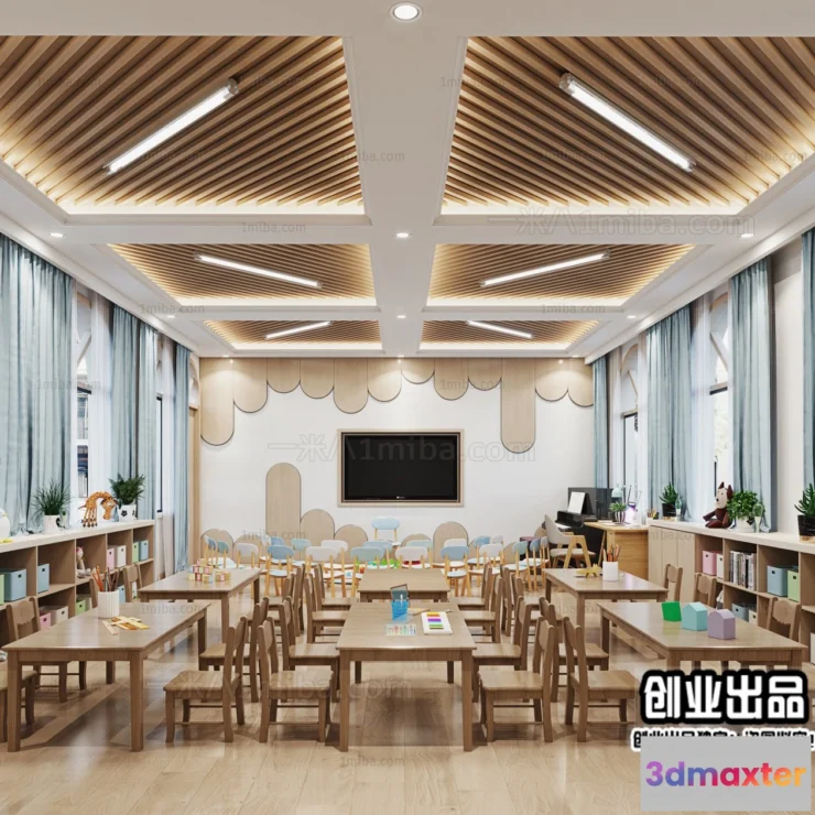 1124640 - 3D SCHOOL INTERIOR (VRAY) - KINDERGARTEN 3D SCENES - 020