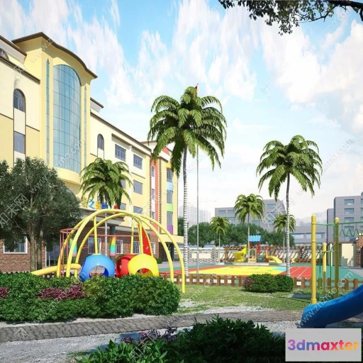 1124666 - 3D SCHOOL INTERIOR (VRAY) - KINDERGARTEN 3D SCENES - 033