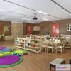 1124686 - 3D SCHOOL INTERIOR (VRAY) - KINDERGARTEN 3D SCENES - 043