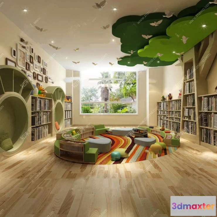 1124696 - 3D SCHOOL INTERIOR (VRAY) - KINDERGARTEN 3D SCENES - 048