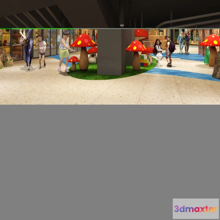 1124714 - 3D SCHOOL INTERIOR (VRAY) - KINDERGARTEN 3D SCENES - 057