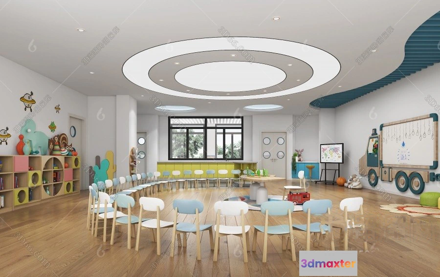 1124736 - 3D SCHOOL INTERIOR (VRAY) - KINDERGARTEN 3D SCENES - 068