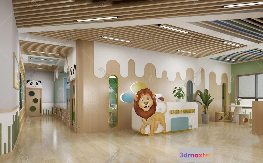 1124740 - 3D SCHOOL INTERIOR (VRAY) - KINDERGARTEN 3D SCENES - 070