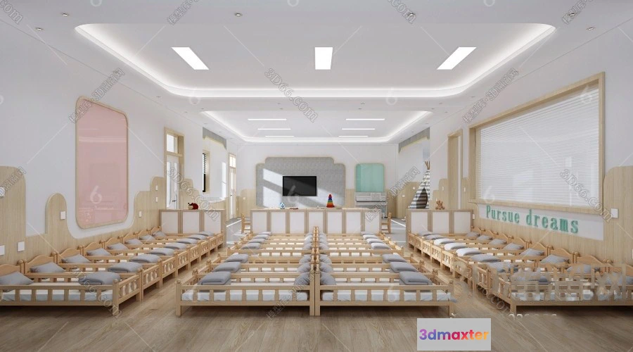 1124742 - 3D SCHOOL INTERIOR (VRAY) - KINDERGARTEN 3D SCENES - 071