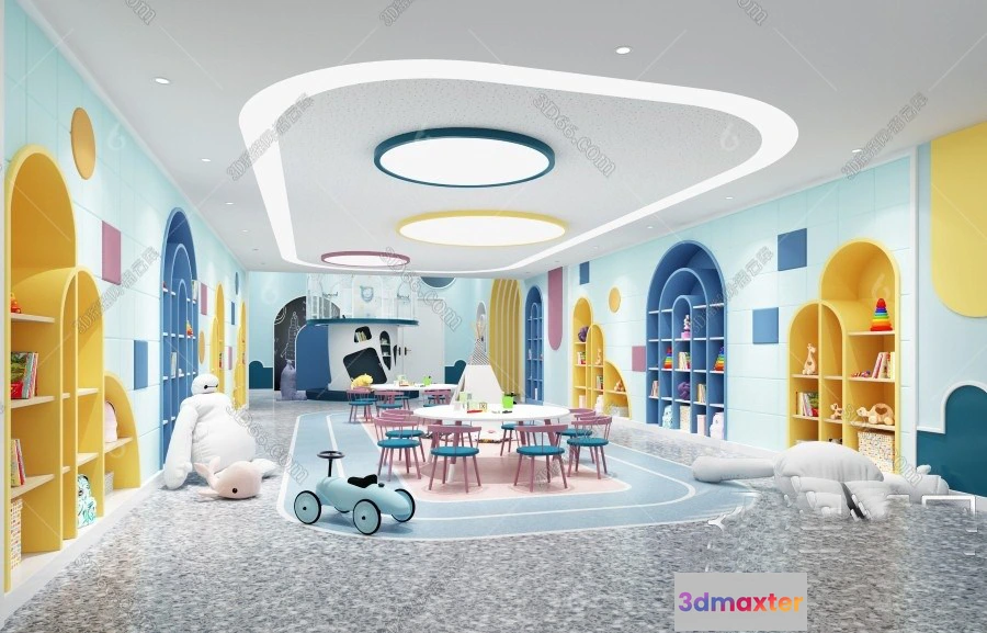 1124744 - 3D SCHOOL INTERIOR (VRAY) - KINDERGARTEN 3D SCENES - 072