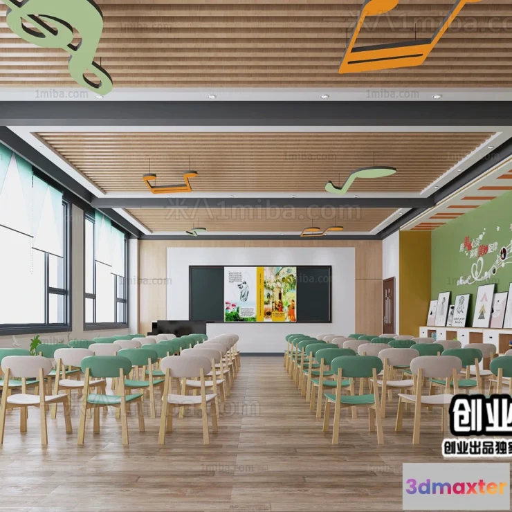 1124750 - 3D SCHOOL INTERIOR (VRAY) - KINDERGARTEN 3D SCENES - 075