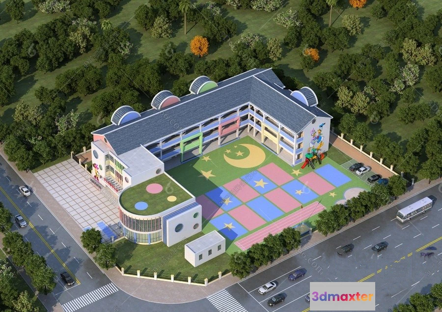1124756 - 3D SCHOOL INTERIOR (VRAY) - KINDERGARTEN 3D SCENES - 078