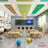 1124758 - 3D SCHOOL INTERIOR (VRAY) - KINDERGARTEN 3D SCENES - 079