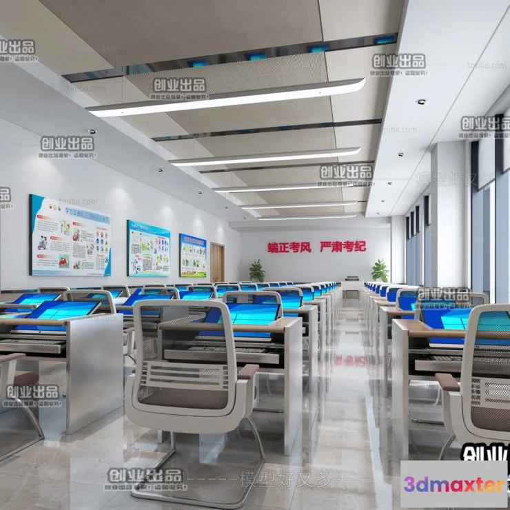 1124784 - 3D SCHOOL INTERIOR (VRAY) - CLASSROOM 3D SCENES - 005