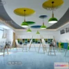1124820 - 3D SCHOOL INTERIOR (VRAY) - CLASSROOM 3D SCENES - 023