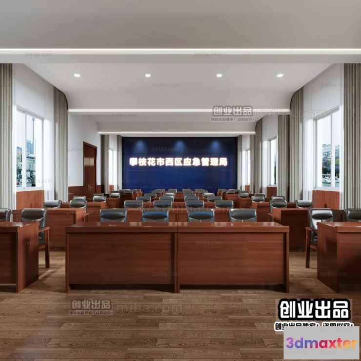 1124864 - 3D SCHOOL INTERIOR (VRAY) - LECTURE HALL 3D SCENES - 018